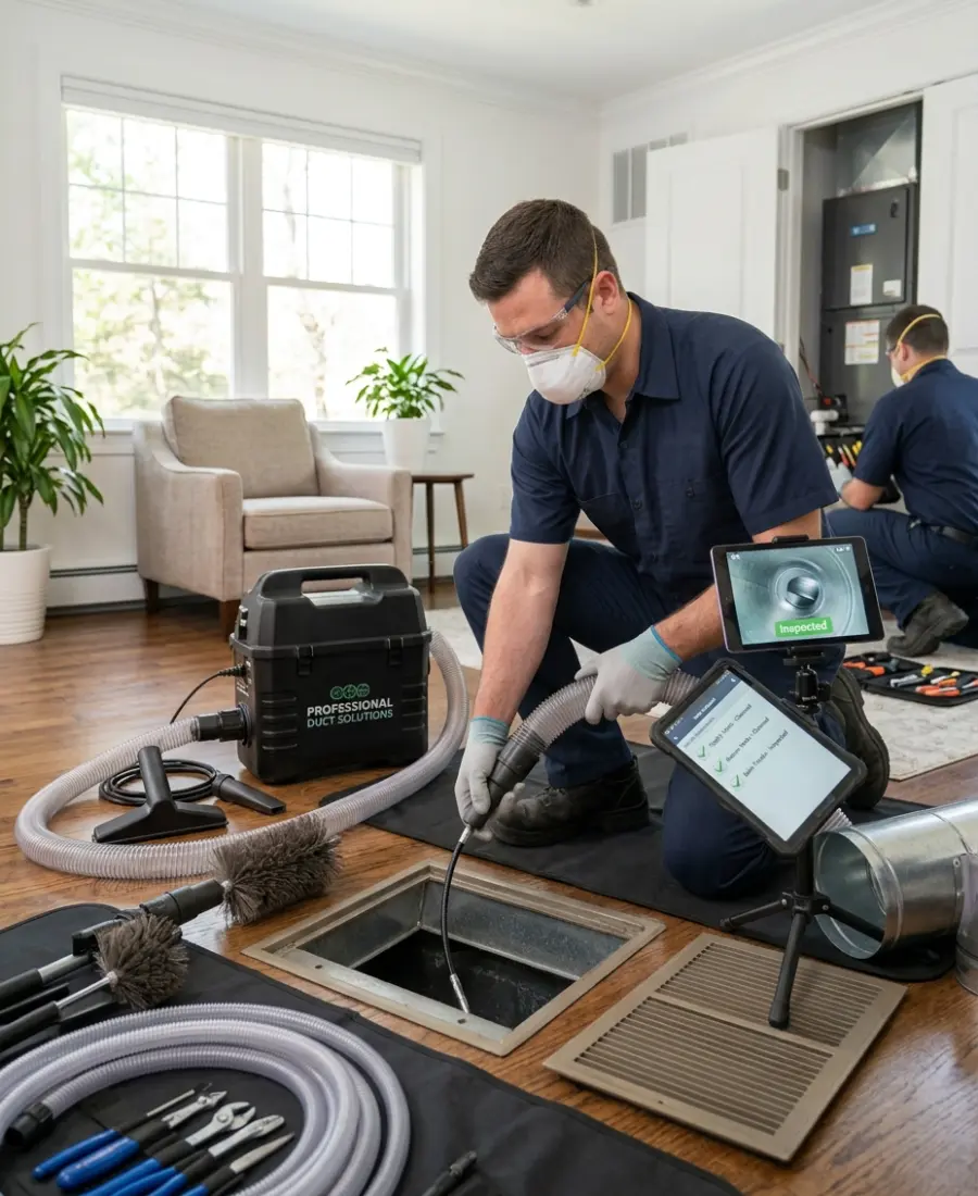 Duct cleaning technician Marlborough MA